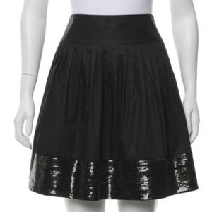 Theory Jolia Sequined Black Skirt Size Pockets 6